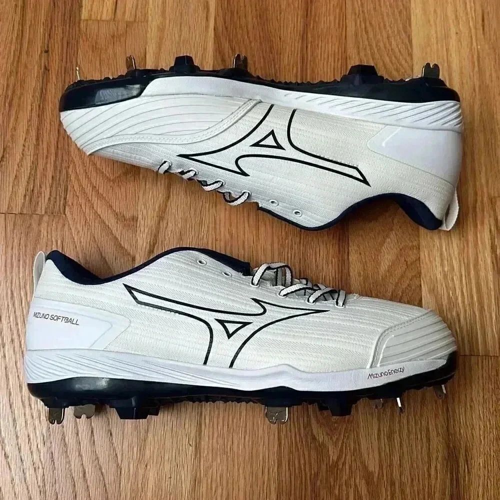 Mizuno Softball Enerzy Softball Cleats White / Navy Blue US 11.5 Women’s